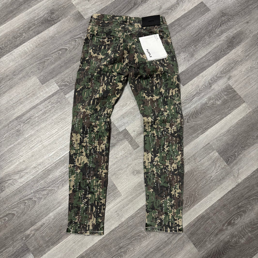 Purple Brand Military Camo Buckshot Denim Jeans