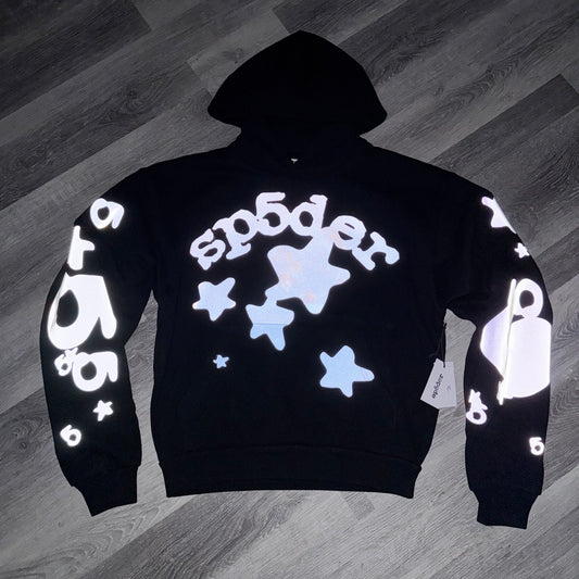 Sp5der Reflective Beluga Hoodie
