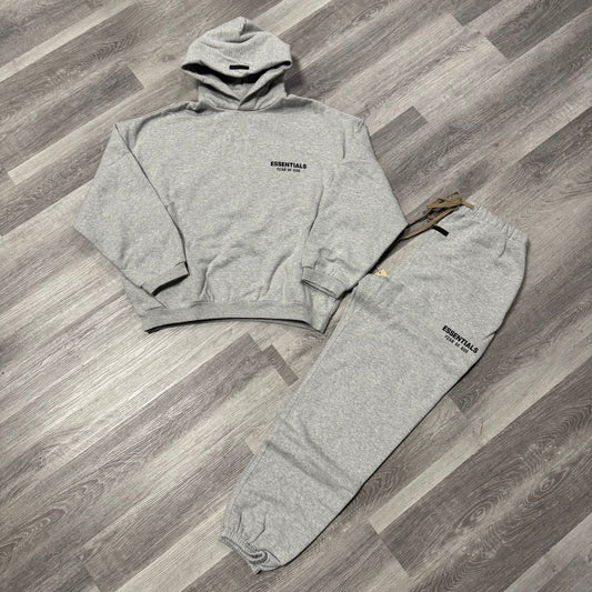 Essentials Sweatsuit (Light Heather)
