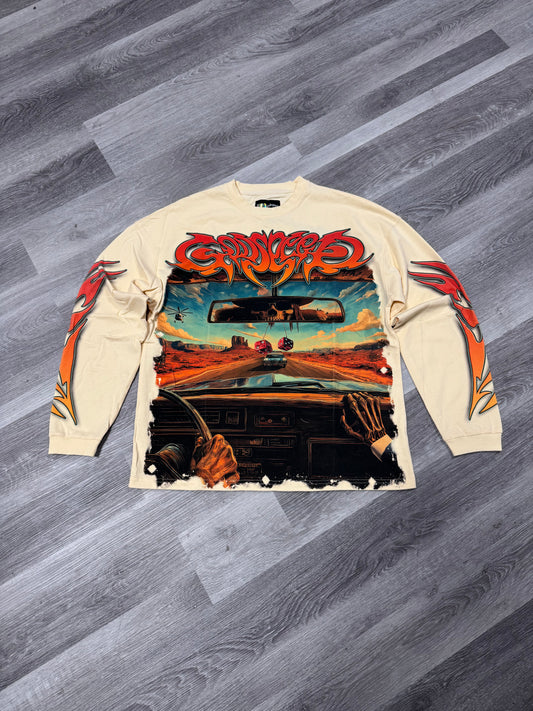 Godspeed On The Run Longsleeve Tee (Bone)