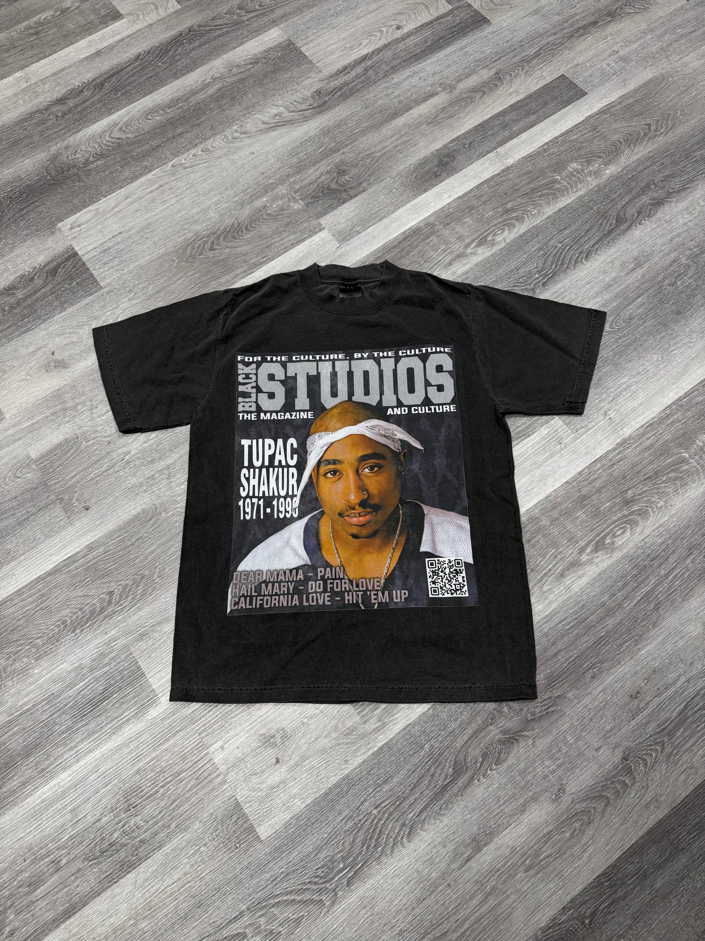 Tupac Magazine Graphic Tee (Grey Wash)