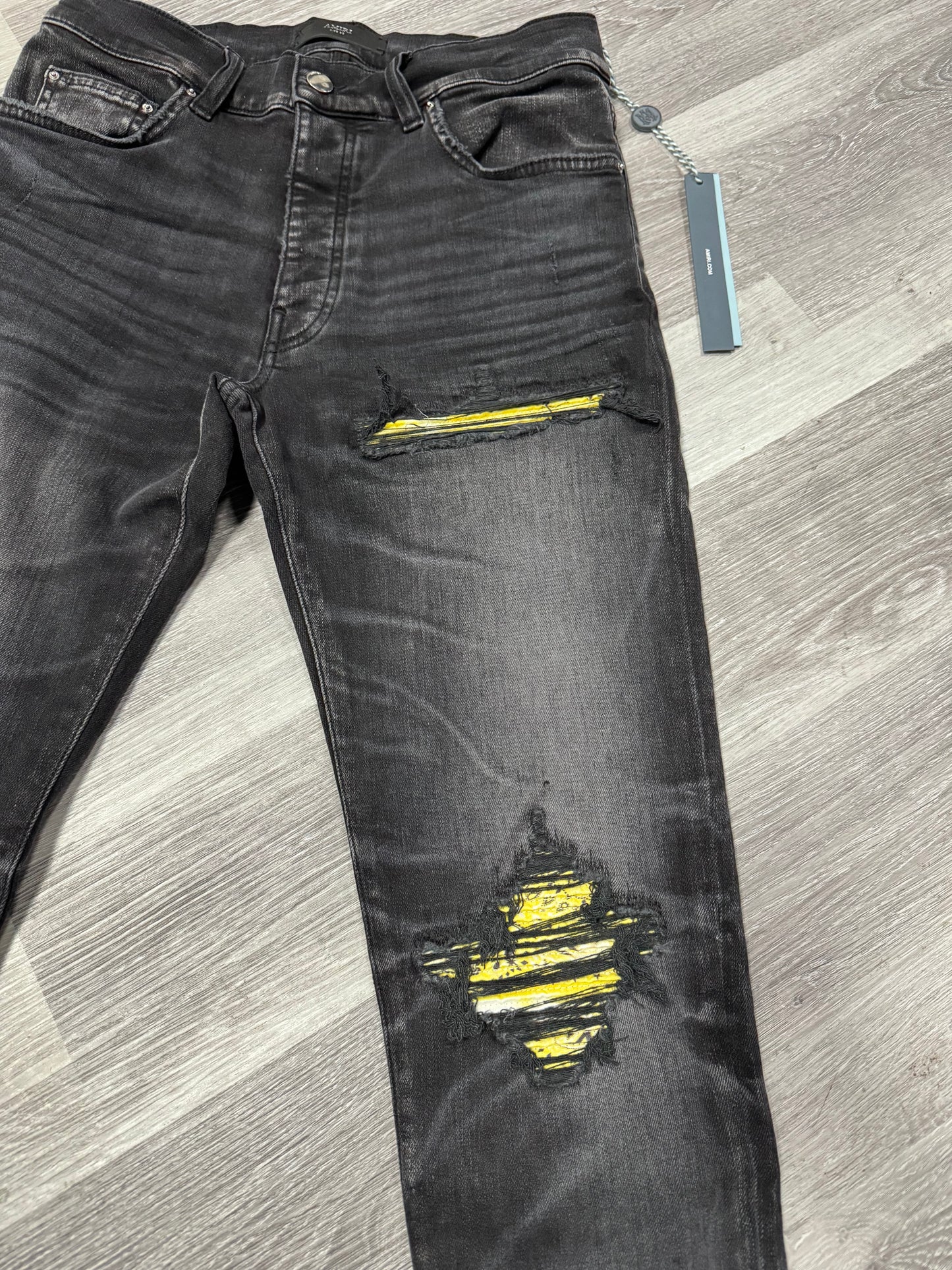 Amiri International Yellow Denim Jeans