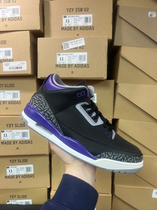 Jordan 3 Raptor Court Purple / Brand New