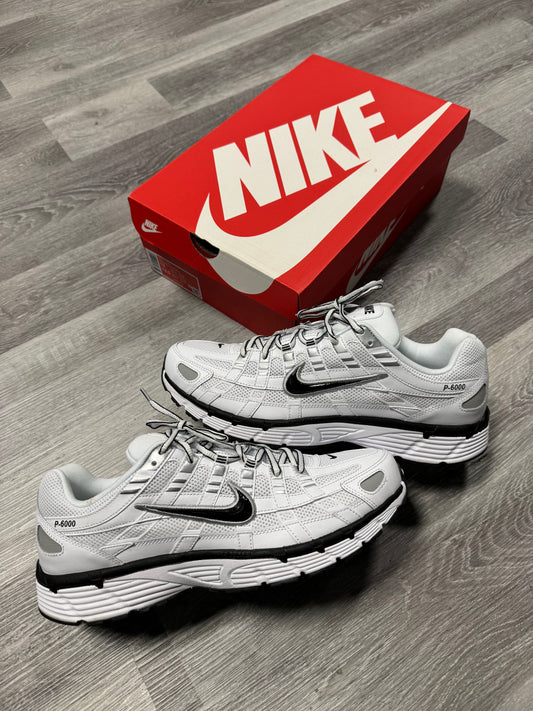 Nike P-6000 White Metallic Silver / Preowned