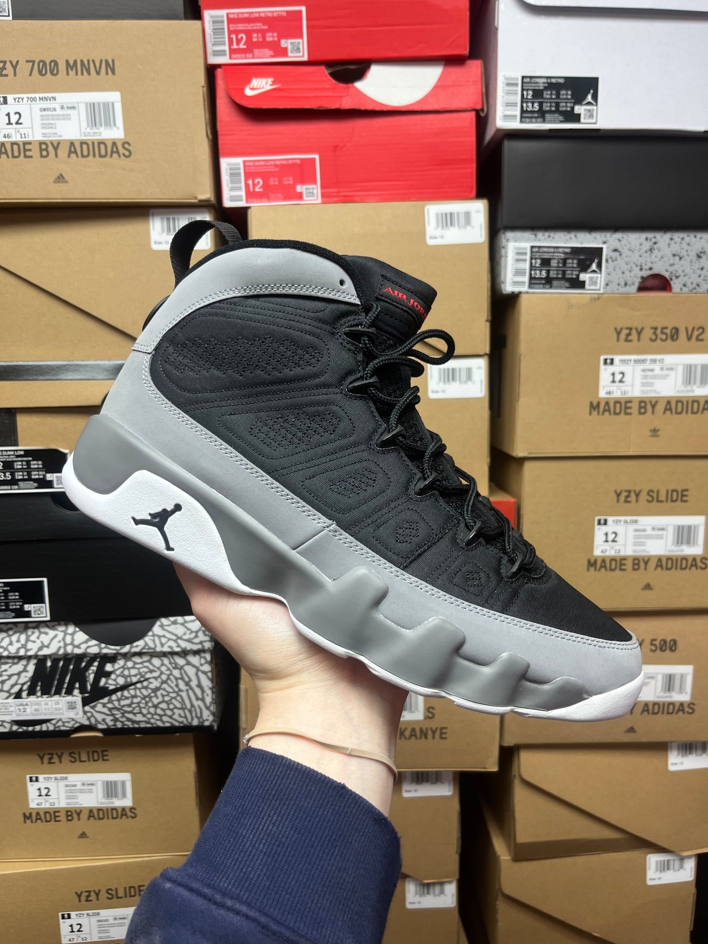 Jordan 9 Particle Grey / Brand New
