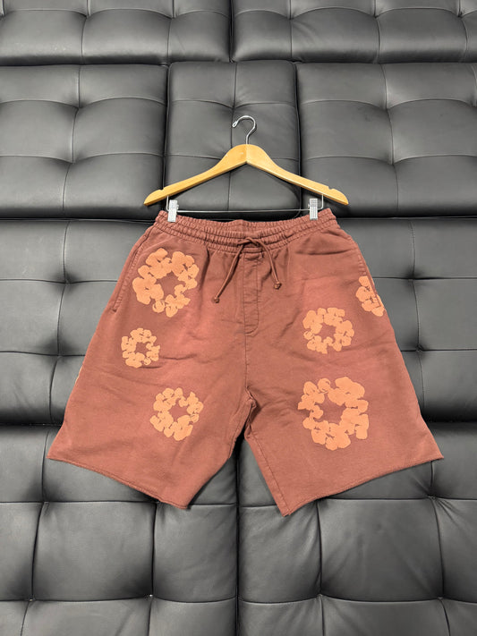 Denim Tears Cotton Wreath Shorts (Brown)