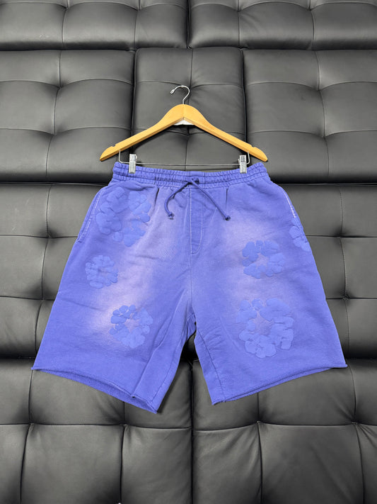 Denim Tears Cotton Wreath Shorts (Washed Blue)