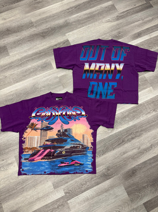 Godspeed Miami Yacht Tee (Purple)