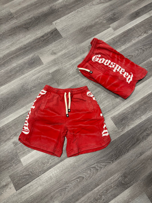 Godspeed Courtside Shorts (Red Wash)