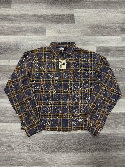 Valley Moonlight Rhinestone Flannel