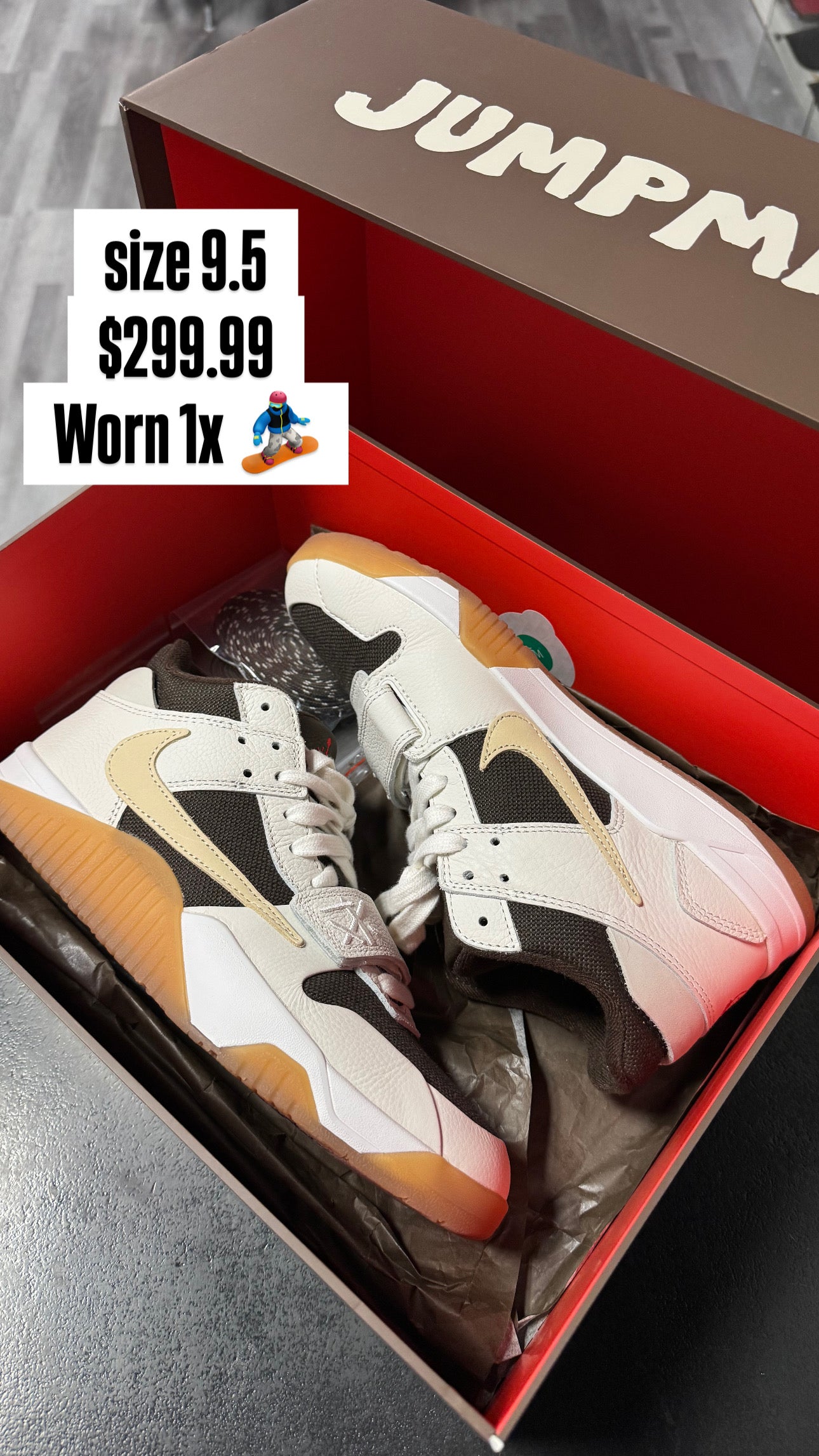 Jordan Jumpman Jack Travis Scott Sail / Preowned