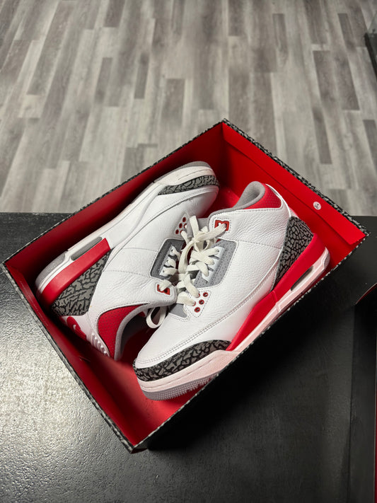 Jordan 3 Fire Red / Preowned
