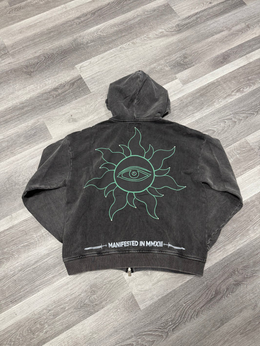 Godspeed Sunken Liberty Zip Up Hoodie (Grey Wash)