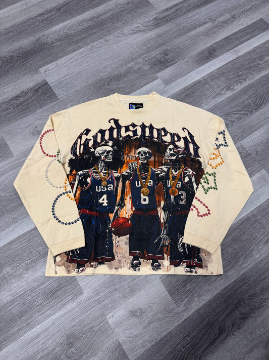 Godspeed VVS Olympics Dream Team Longsleeve Tee (Bone)
