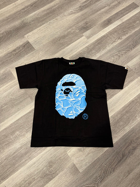 Bape Big Head Water Camo Tee (Black)