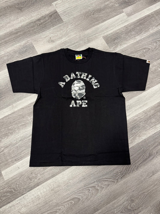 Bape College Grey Camo Tee (Black)