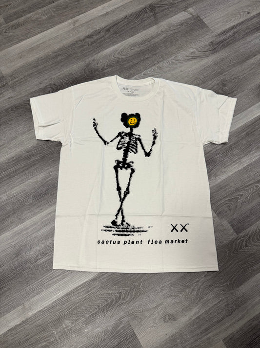 Kaws x Cactus Plant Flea Market Tee (White)