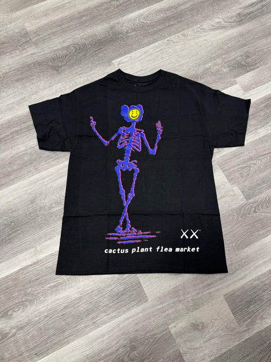Kaws x Cactus Plant Flea Market Tee (Black)
