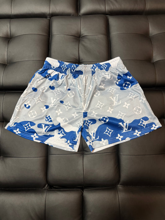 Summer Mesh Shorts (Grey/Blue LV)