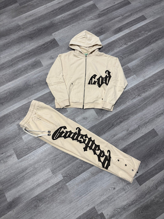 Godspeed Sweatsuit (Creme/Brolive)