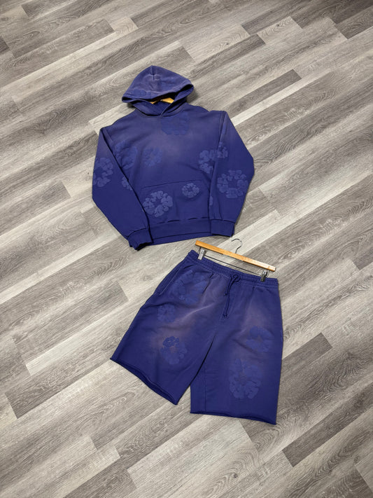 Denim Tears Mono Cotton Wreath Sweatsuit (Blue Wash)
