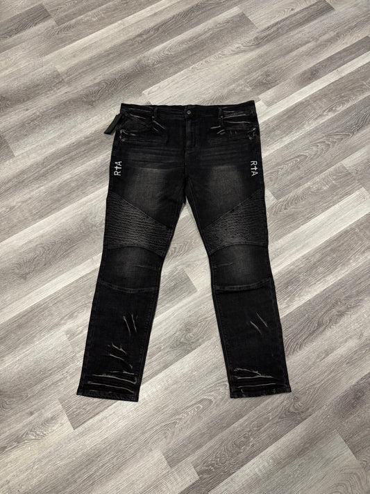 RTA Kieran Washed Black Denim Jeans