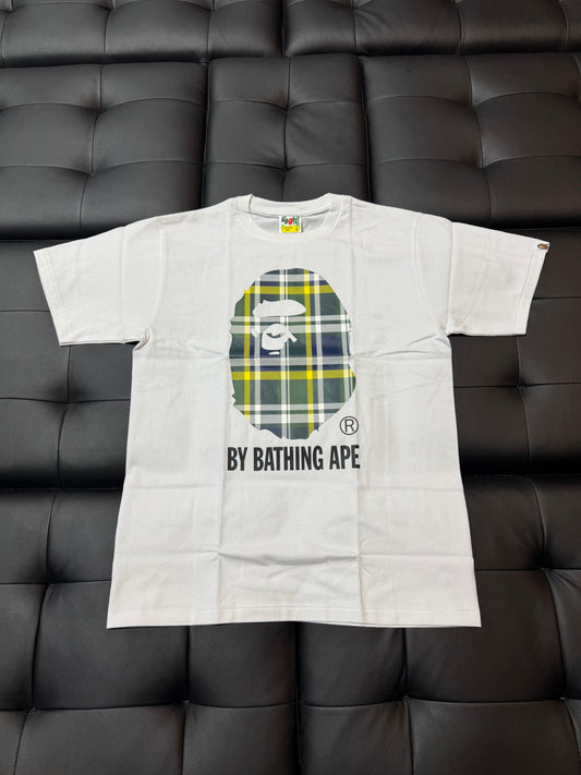 Bape Plaid by Bathing Ape Tee (White)