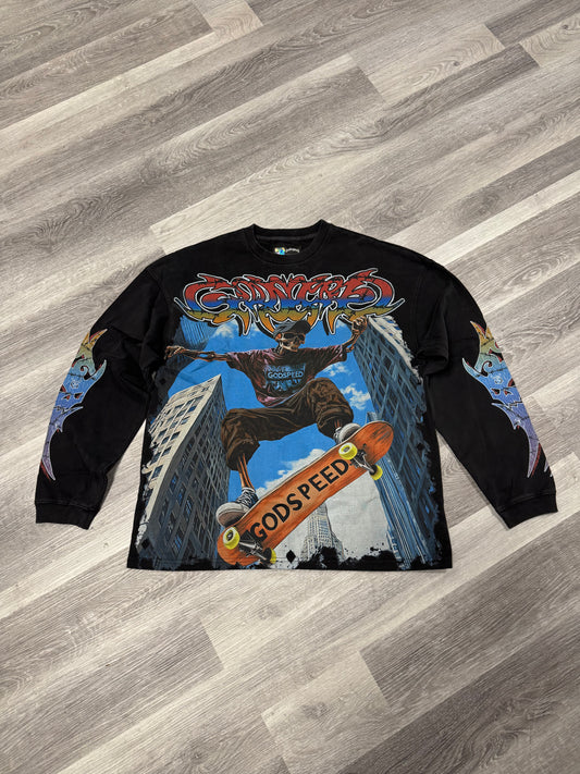 Godspeed Ollie Longsleeve Tee (Black Wash)