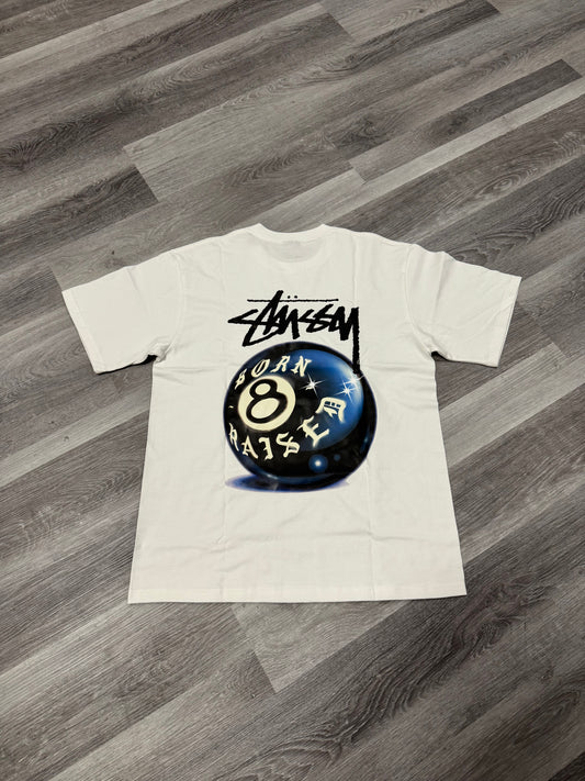 Stussy Born x Raised 8 Ball Tee
