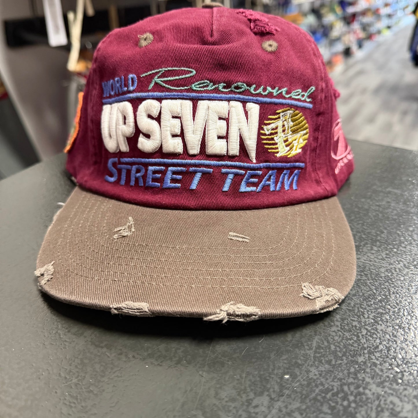 Up 7 Dweller Street Team Hat (Maroon)